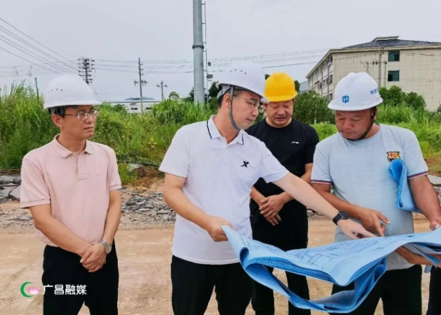 饶源中调研重点项目建设工作